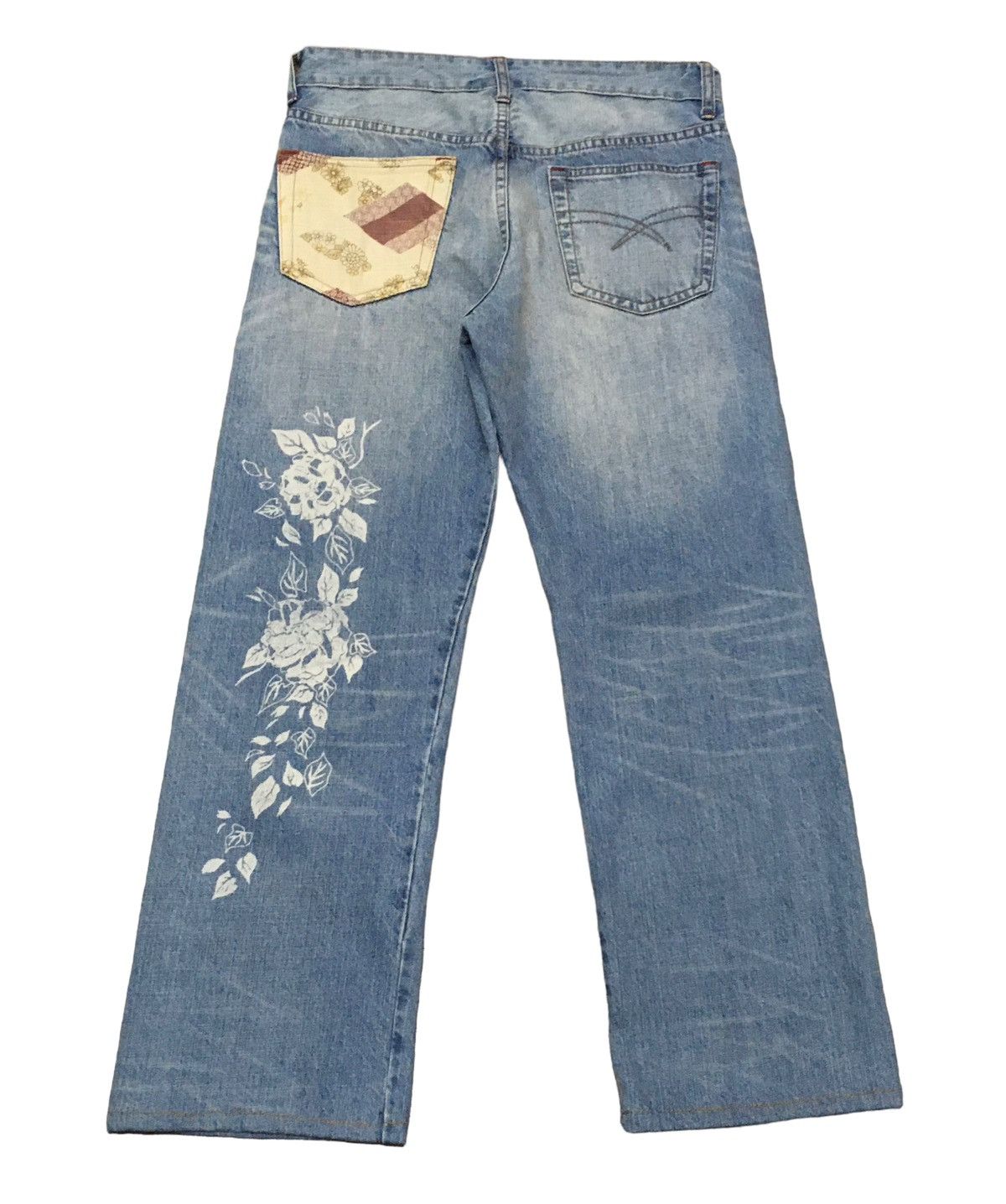 Japanese Brand × Vintage Rare Design Vintage Japanese Brand Sukajan Jeans 1990s Size US 32 / EU 48 - 1 Thumbnail