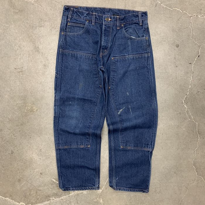 Vintage Prison blues double knee carpenter pant baggy y2k 90s skate ...