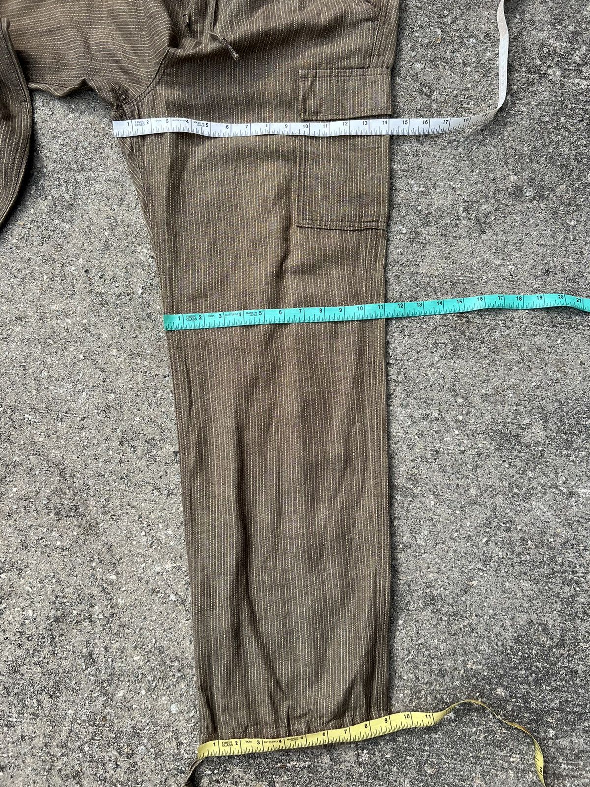 Vintage Vintage BLUEWAY Drawstring Stripe Baggy Wide Cargo Size US 34 / EU 50 - 19 Thumbnail