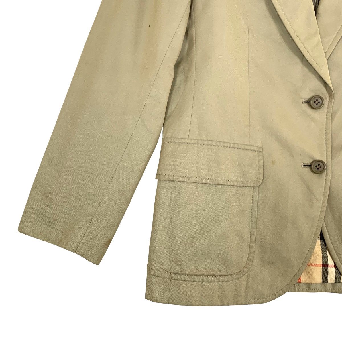 Burberry Vintage Burberry White Tags Nova Check Blazer Jacket Size US S / EU 44-46 / 1 - 5 Thumbnail