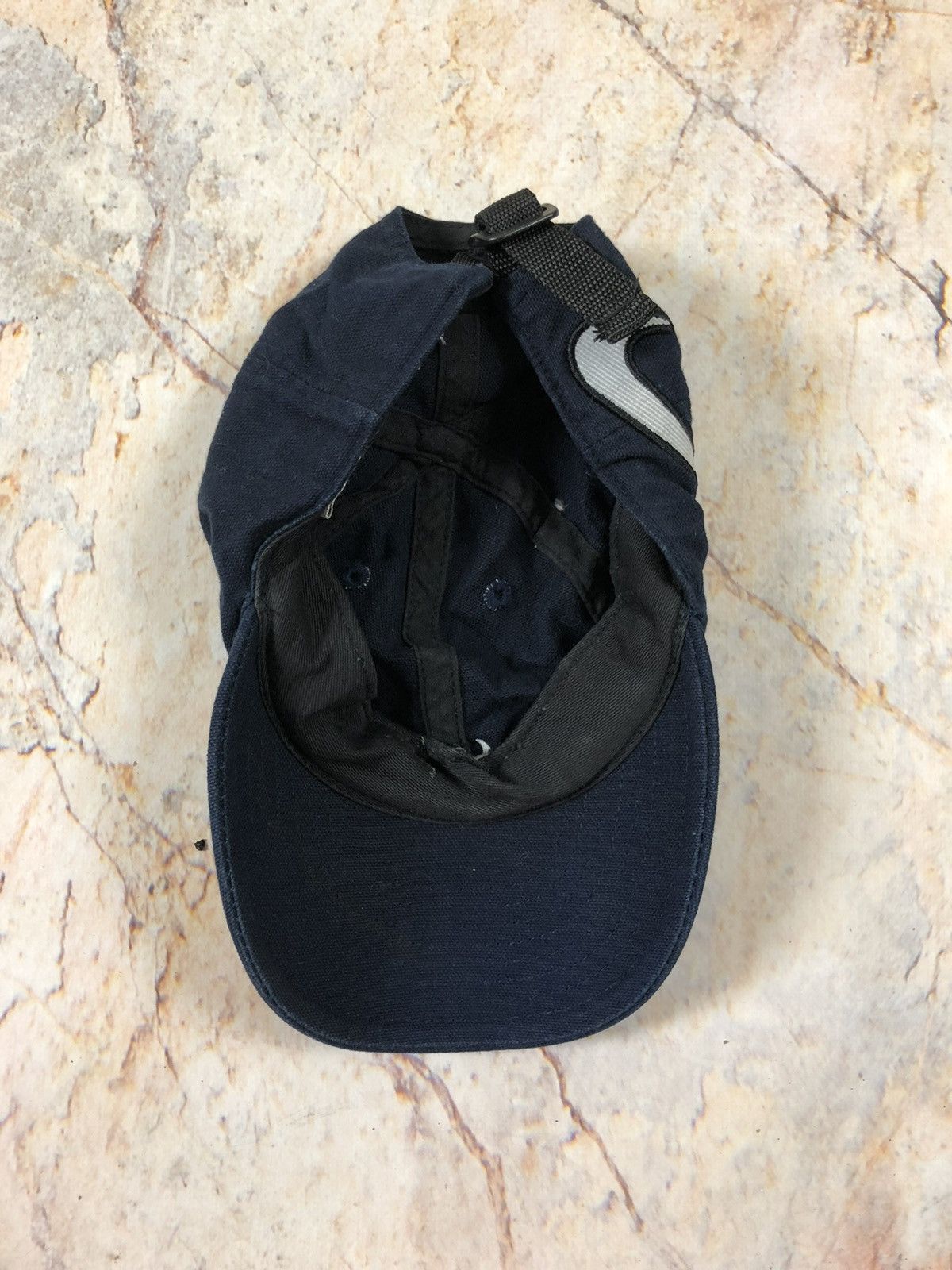 Nike × Vintage Nike vintage blue two logo hat cap Size ONE SIZE - 7 Thumbnail