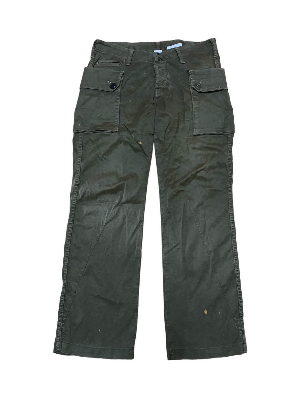 Japanese Brand 💥Japanese Military Quadro Cargo Pant Size US 32 / EU 48 - 1 Thumbnail