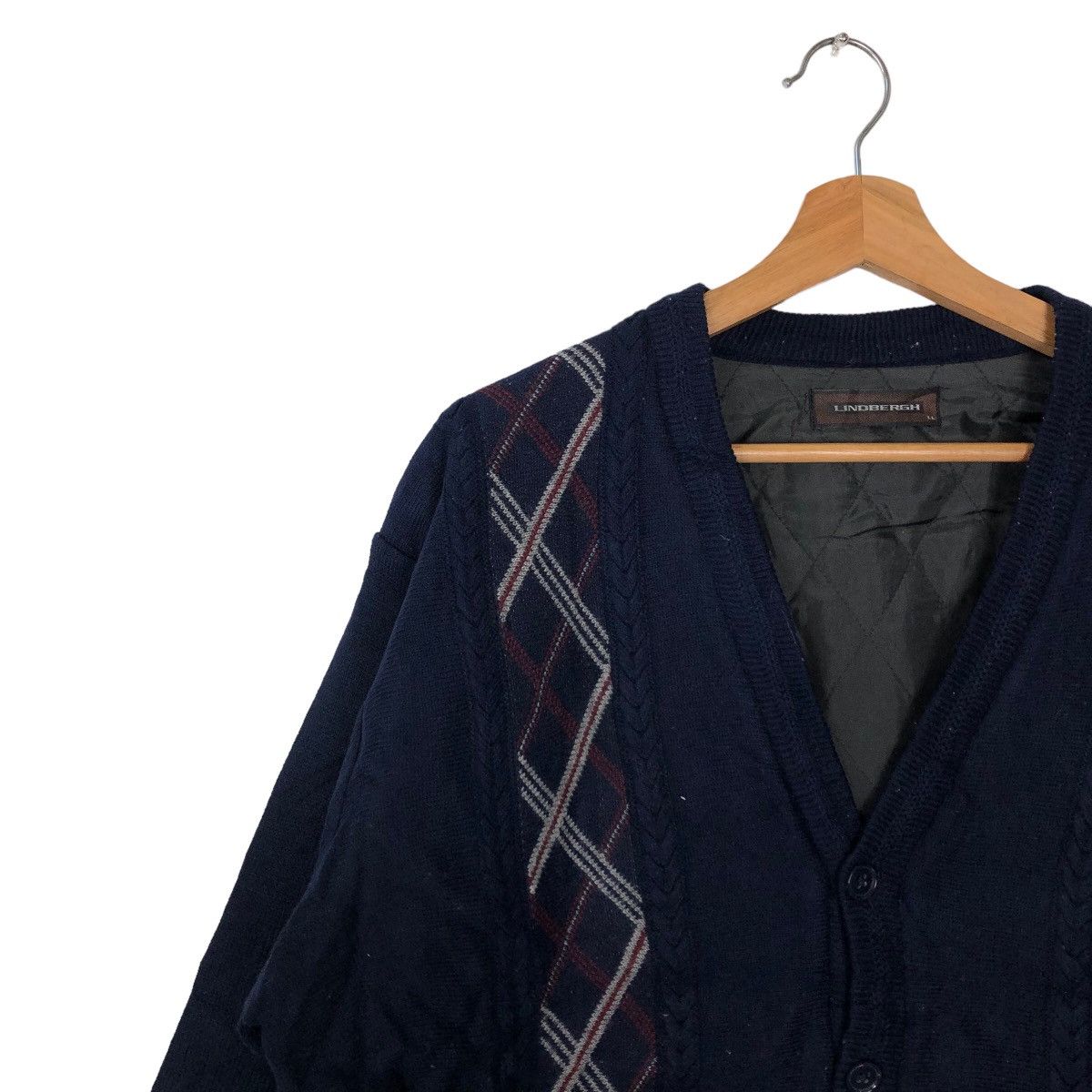 Japanese Brand VINTAGE CARDIGAN JACKET NAVAJO AZTEC DESIGN LINDBERGH JAPAN Size US L / EU 52-54 / 3 - 6 Thumbnail