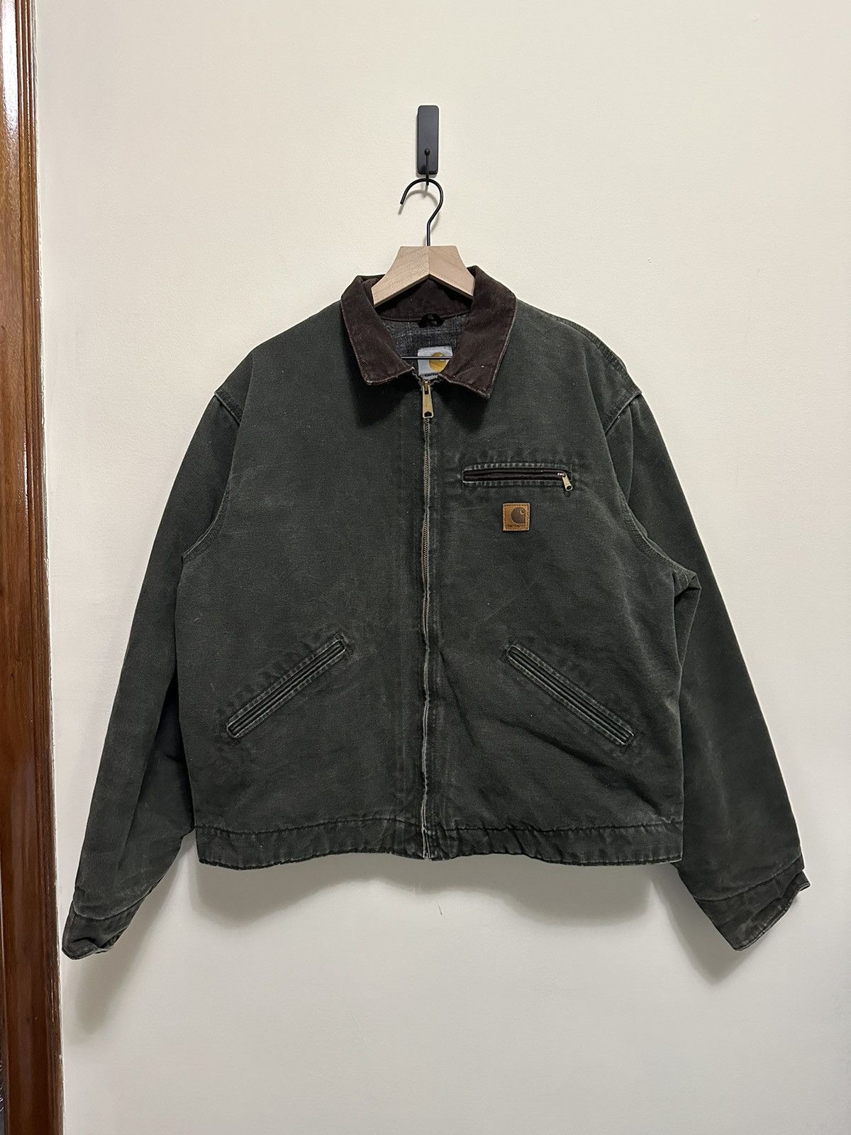 Vintage Carhartt Moss J97 Detroit Jacket | Grailed