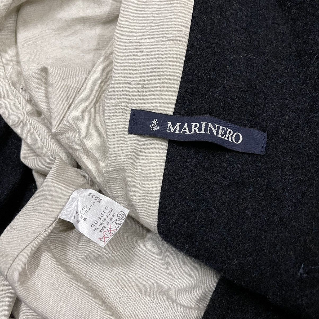 Japanese Brand Marinero by quadro wool coat jacket hoodie Size S / US 4 / IT 40 - 6 Thumbnail