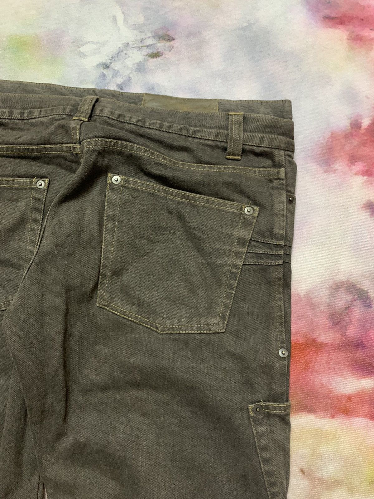 Double Waist Japanese Brand ROCKETS Front Pocket Denim