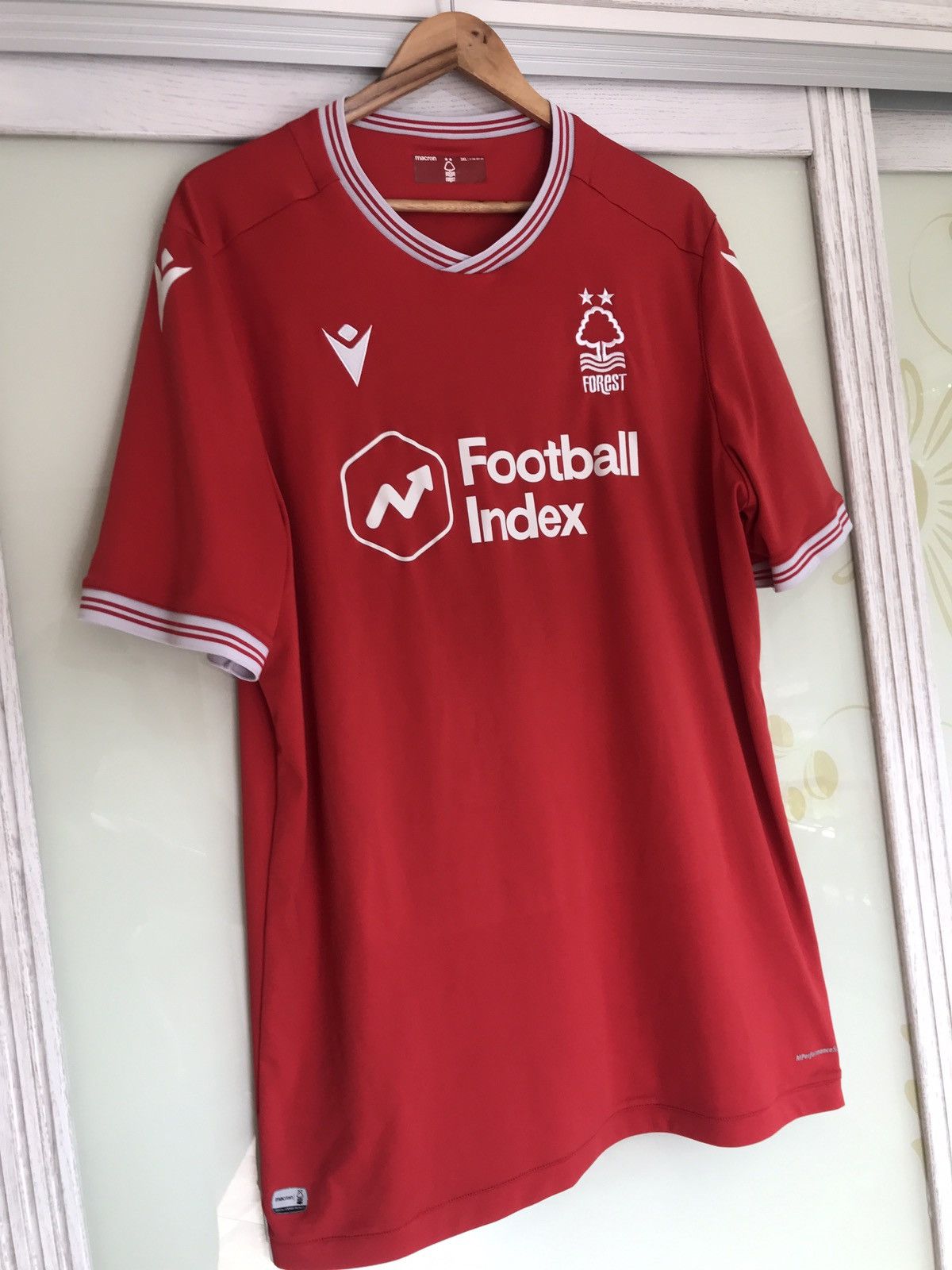 Macron Nottingham Forest 2020-2021 Home Soccer Jersey Football Kit Size US XXL / EU 58 / 5 - 3 Thumbnail