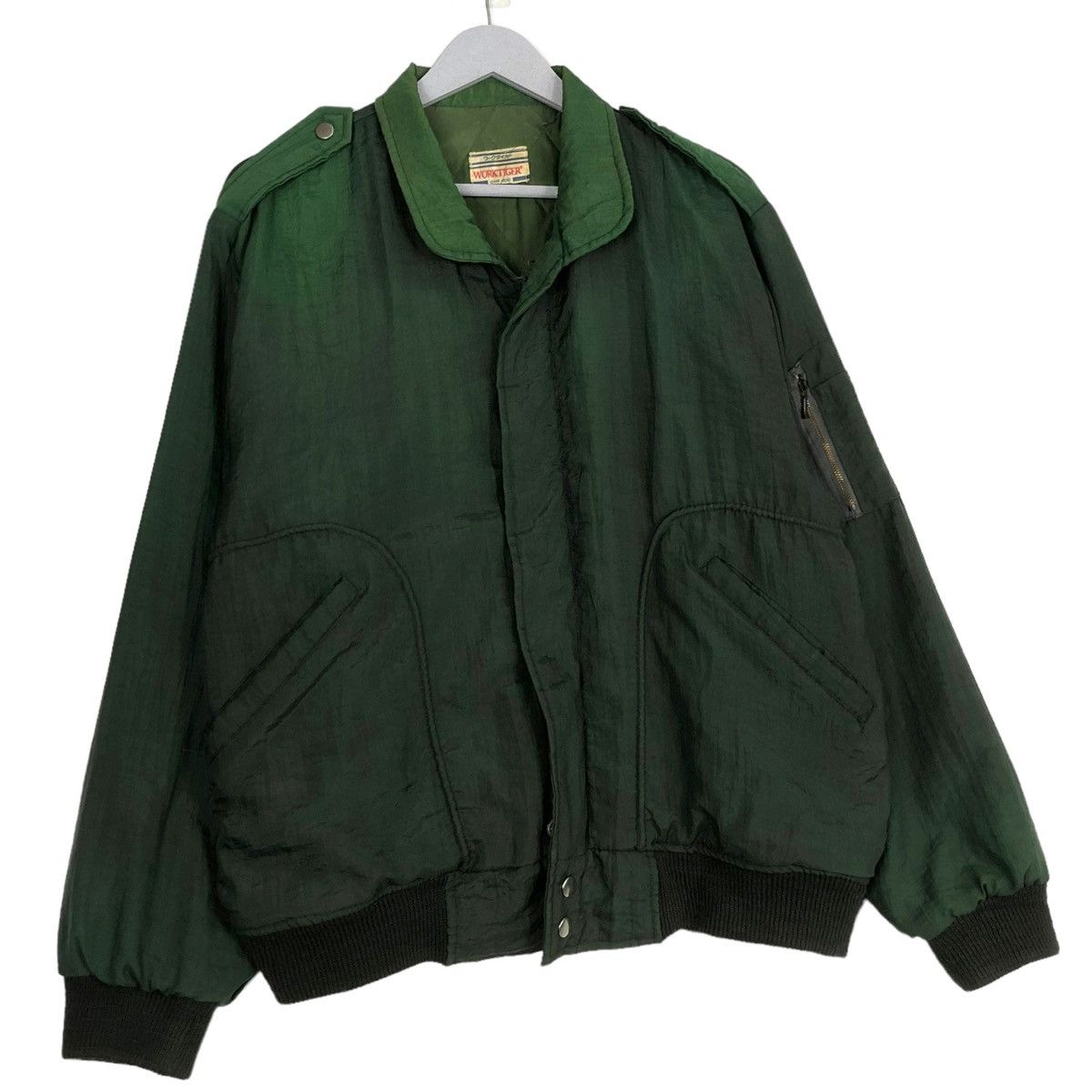 Japanese Brand 💥JAPAN SUNFADED WORKTIGER VINTAGE RIOT BOMBER JACKET Size US M / EU 48-50 / 2 - 3 Thumbnail