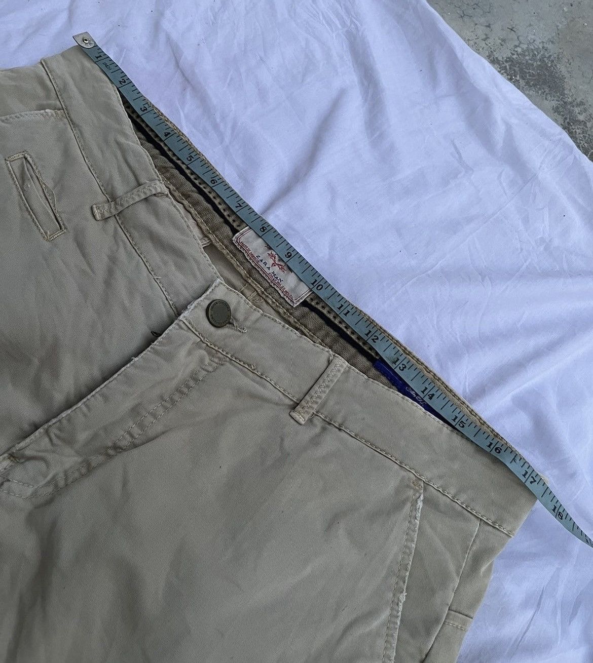 Zara (A63). RARE ZARA MAN DENIM COUTURE PATHWORK PANTS Size US 35 - 11 Thumbnail