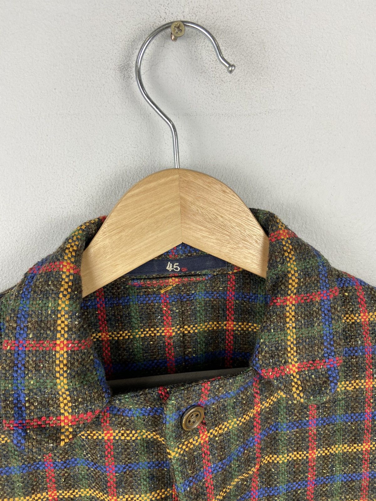 45rpm 45rpm Tartan Checked Woolen Jacket Size M / US 6-8 / IT 42-44 - 6 Thumbnail
