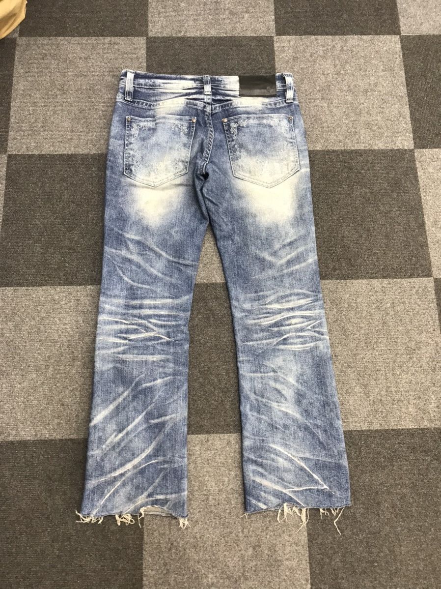 Japanese Brand Xfrm Japan Punk Ankle Cut Flare Jeans Size US 30 / EU 46 - 6 Thumbnail