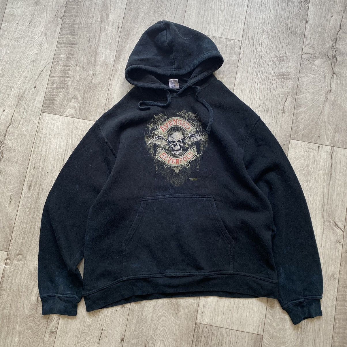 Band Tees AVENGED SEVENFOLD BAND FADED BOXY HOODIE Size US L / EU 52-54 / 3 - 1 Thumbnail