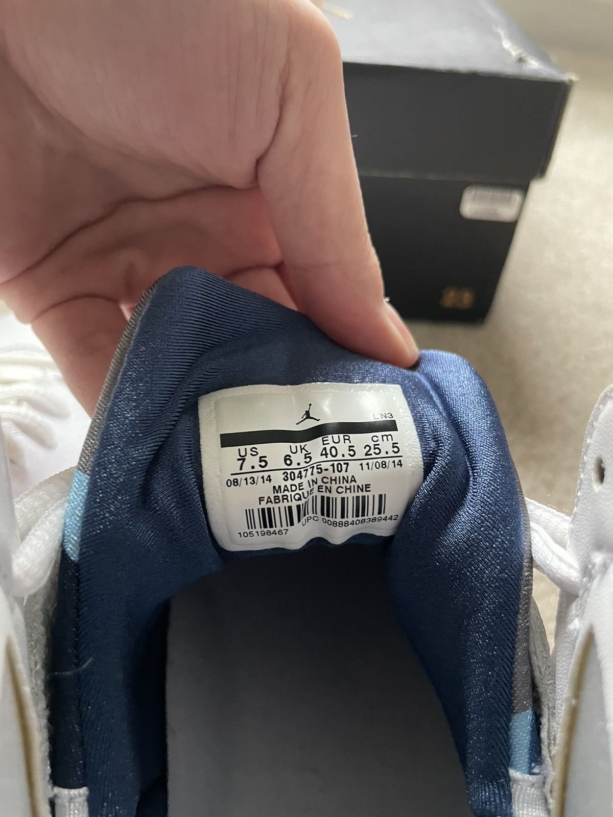 Jordan Brand × Nike Air jordan retro 7 French blues (2015) Size US 7.5 / EU 40-41 - 7 Thumbnail