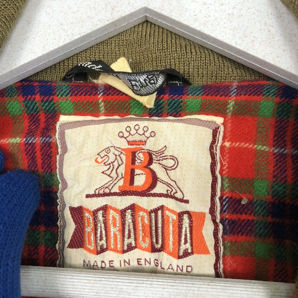 Baracuta × Vintage 💥80s BARACUTA ENGLAND BROWN WOOL RED TARTAN Size US L / EU 52-54 / 3 - 9 Thumbnail