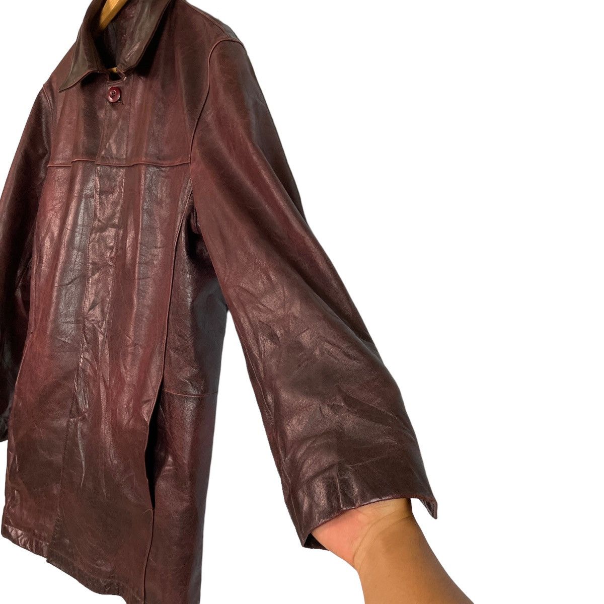 Genuine Leather The Suit Company Cowhide Leather Long Jacket Size US L / EU 52-54 / 3 - 9 Thumbnail