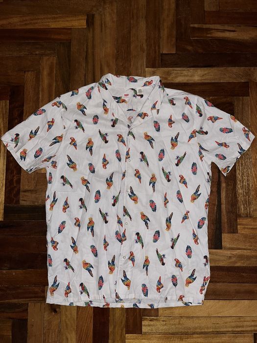 levi's cubano parrot shirt