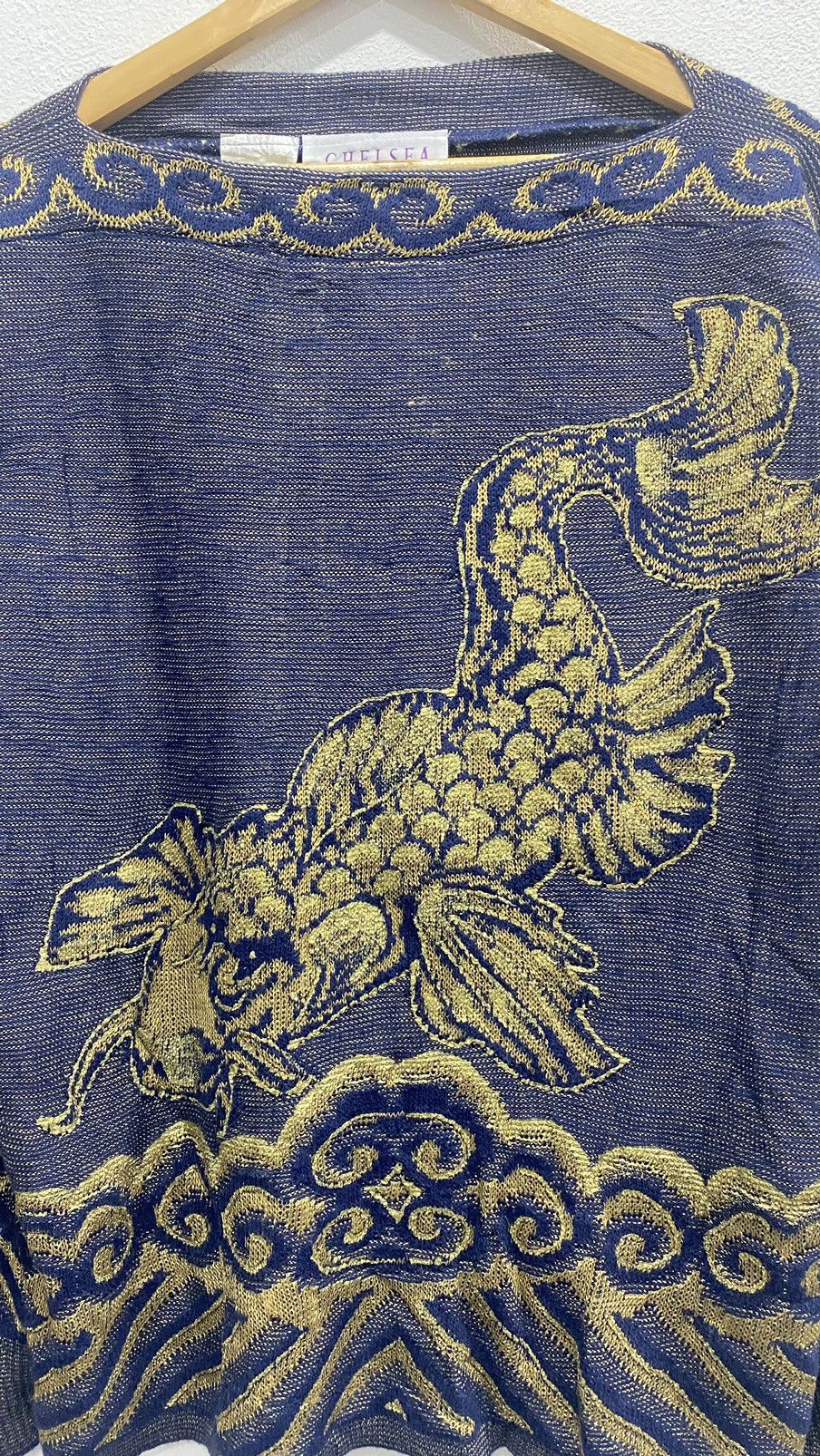 Other Sick☠️ VINTAGE SUKAJAN KOI FISH KNITTED 90s Size US L / EU 52-54 / 3 - 2 Thumbnail