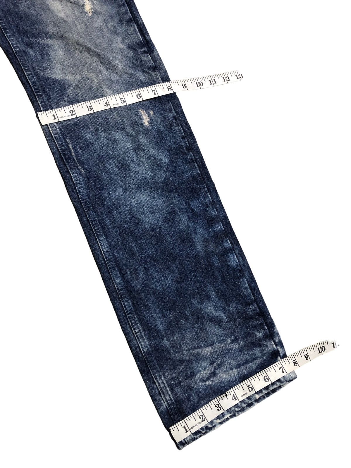 Bleach Goods × Japanese Brand WASHED BLUE DISTRESSED DENIM BY AVH COSTUME Size US 33 - 9 Thumbnail