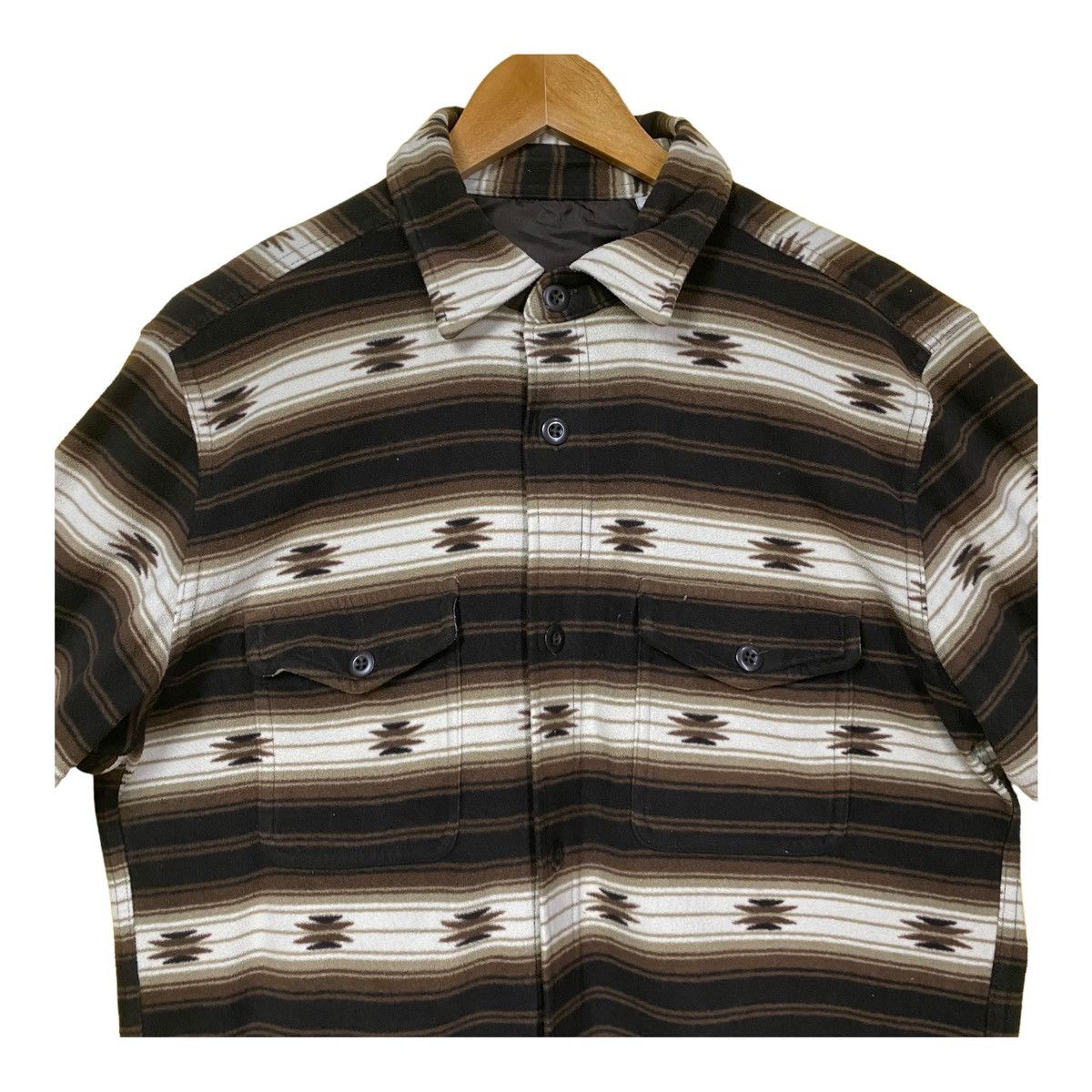 Flannel × Japanese Brand × Uniqlo Uniqlo Flannel Fleece Shirts Double Pocket Button Up Size US XL / EU 56 / 4 - 6 Thumbnail