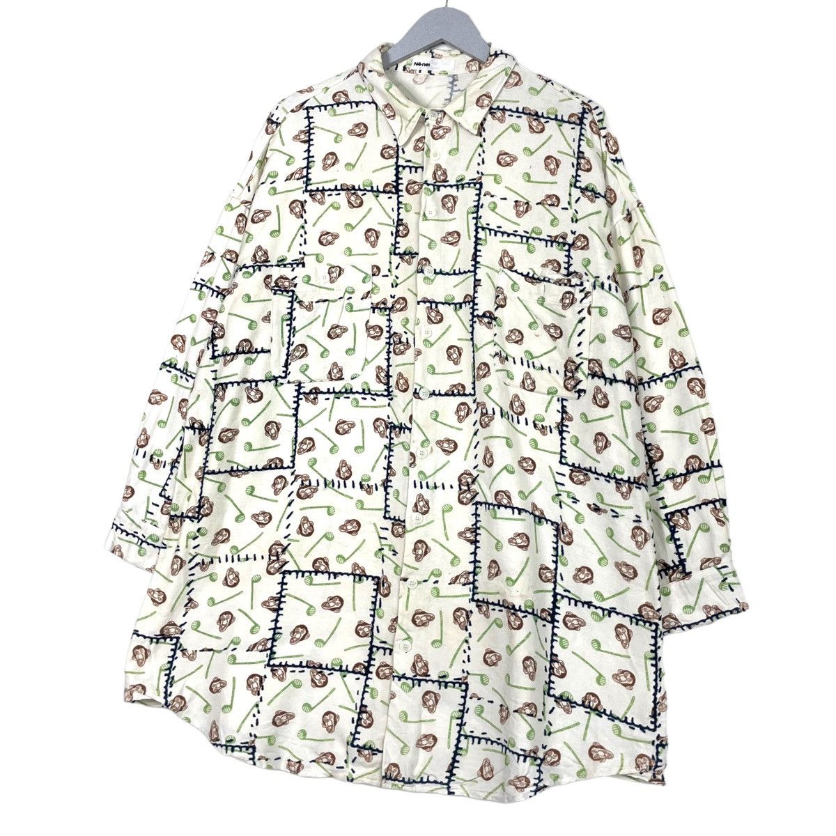 Issey Miyake × Japanese Brand × Ne-Net 🔥NENET JAPAN SLEEP PYJAMAS BUTTON SHIRT Size L / US 10 / IT 46 - 2 Thumbnail