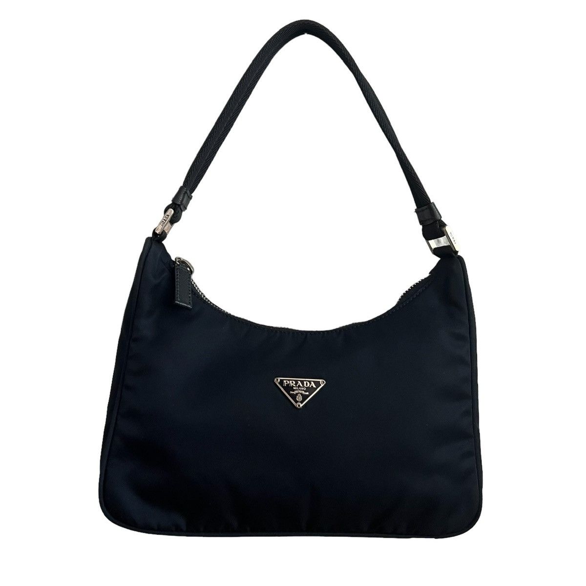Luxury × Prada × Rare Prada Re-Edition 2005 Nylon Hand Bag Logo 