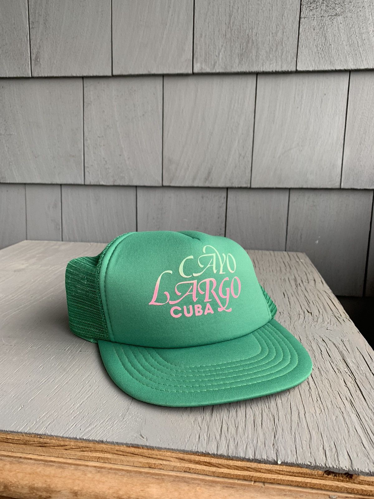 Other × Vintage Vintage Trucker Hat Green Tourist Cuba Gradient Text Script Size ONE SIZE - 2 Thumbnail