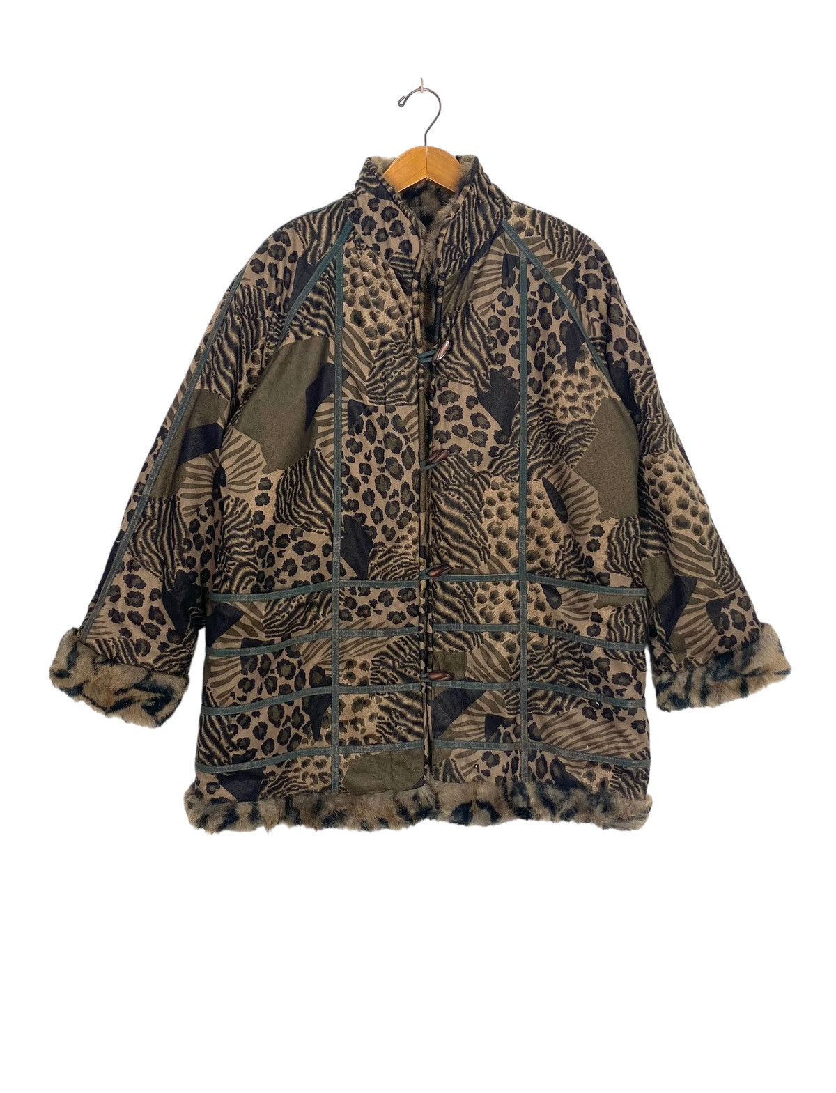 Japanese Brand Rare‼️ Vintage You Jun Faux Fur Jacket Size XL / US 12-14 / IT 48-50 - 1 Thumbnail