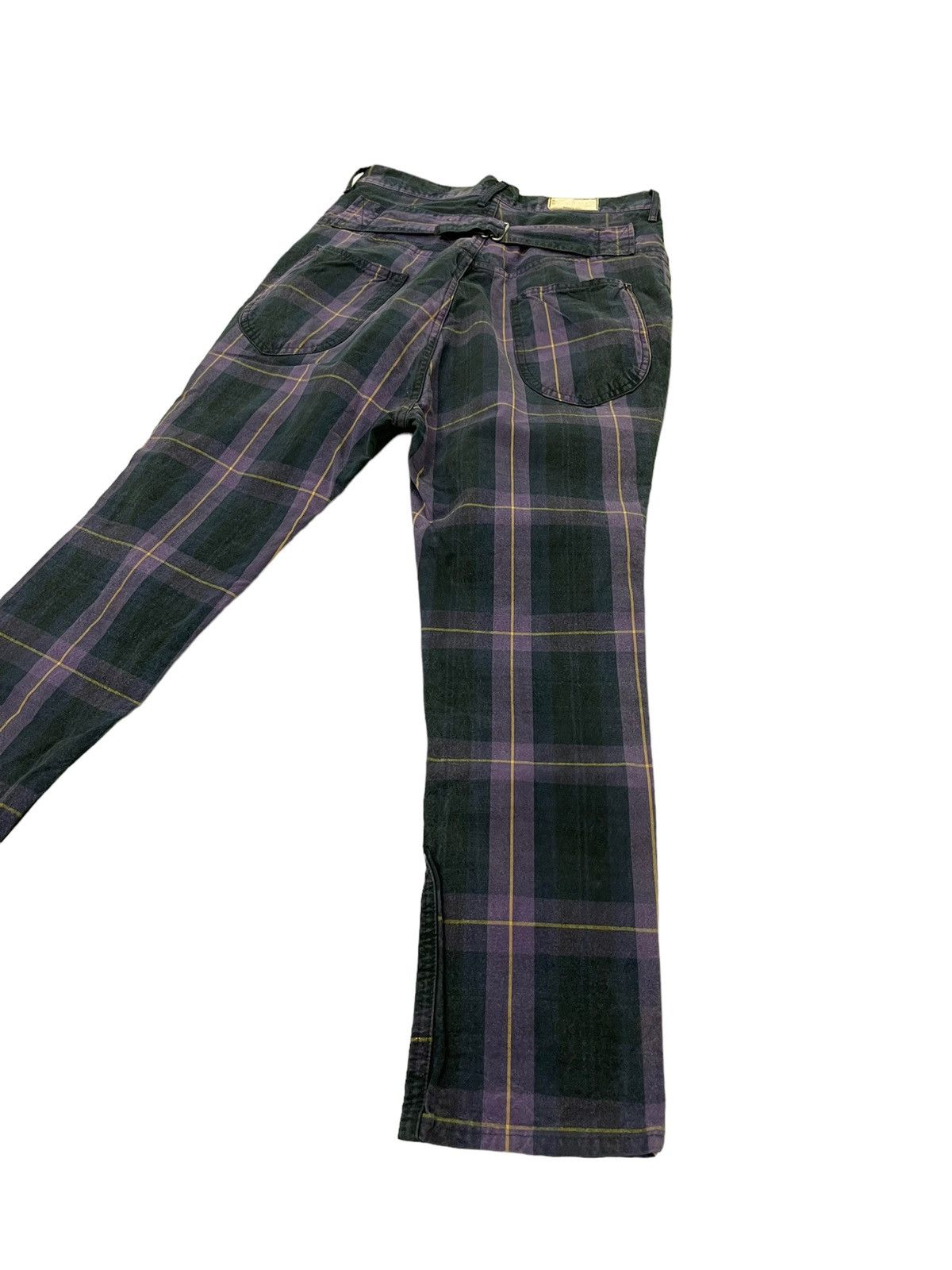 Japanese Brand Drop Croth Kapital Check Pant Slim 5🟦8 Size US 28 / EU 44 - 3 Thumbnail