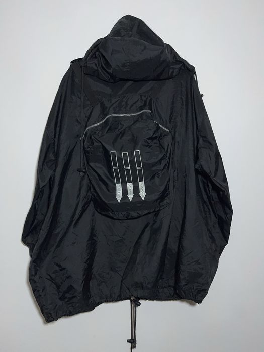 Archival Clothing Japanese brand backpack convertible raincoat