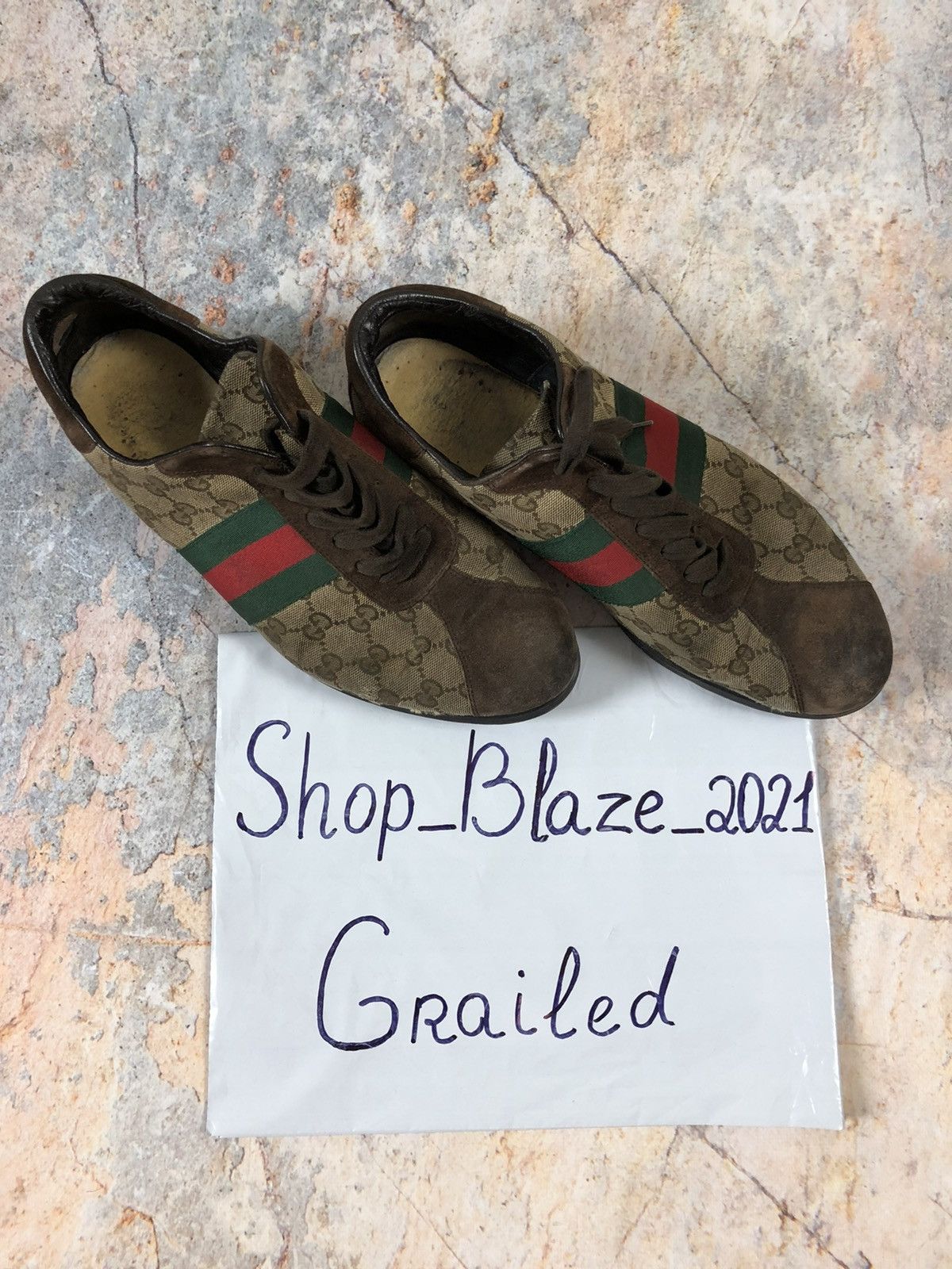 Gucci × Vintage Gucci vintage shoes sneaker Size US 9 / EU 42 - 5 Thumbnail