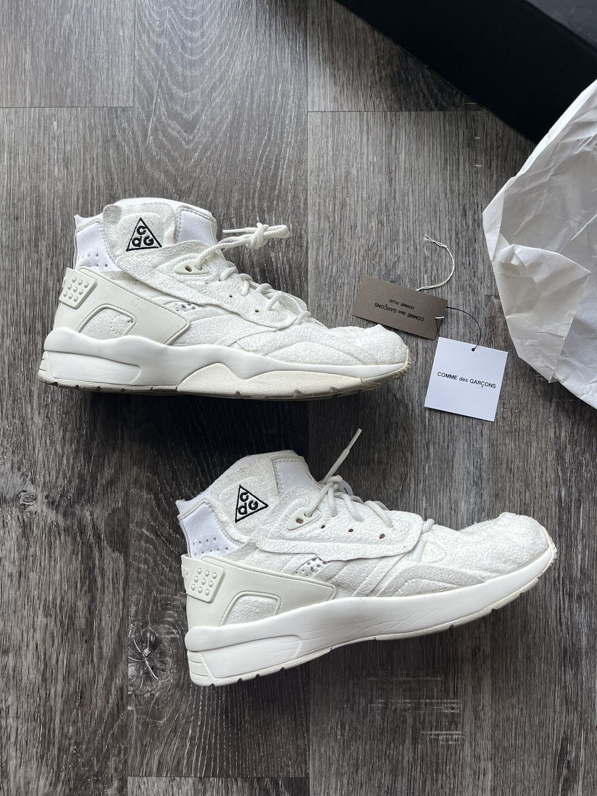 Nike US 9 Nike Air Mowabb x Comme des Garcons CDG White sail 2018 Grailed