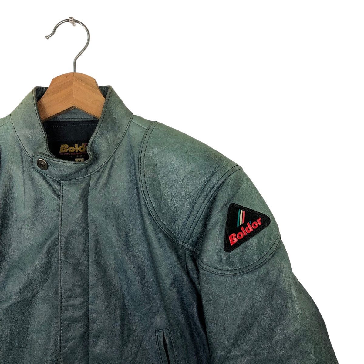 Japanese Brand VINTAGE RACING MOTORCYCLE LEATHER JACKET BOLDOR BY HONDA Size US M / EU 48-50 / 2 - 5 Thumbnail