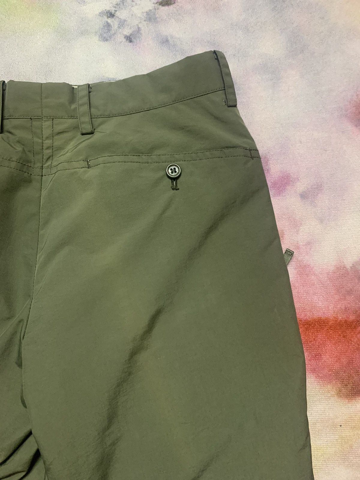 Homme Plisse Issey Miyake Issey Miyake Men Nylon Canvas Cargo Pocket Vintage Pants Size US 30 / EU 46 - 9 Thumbnail