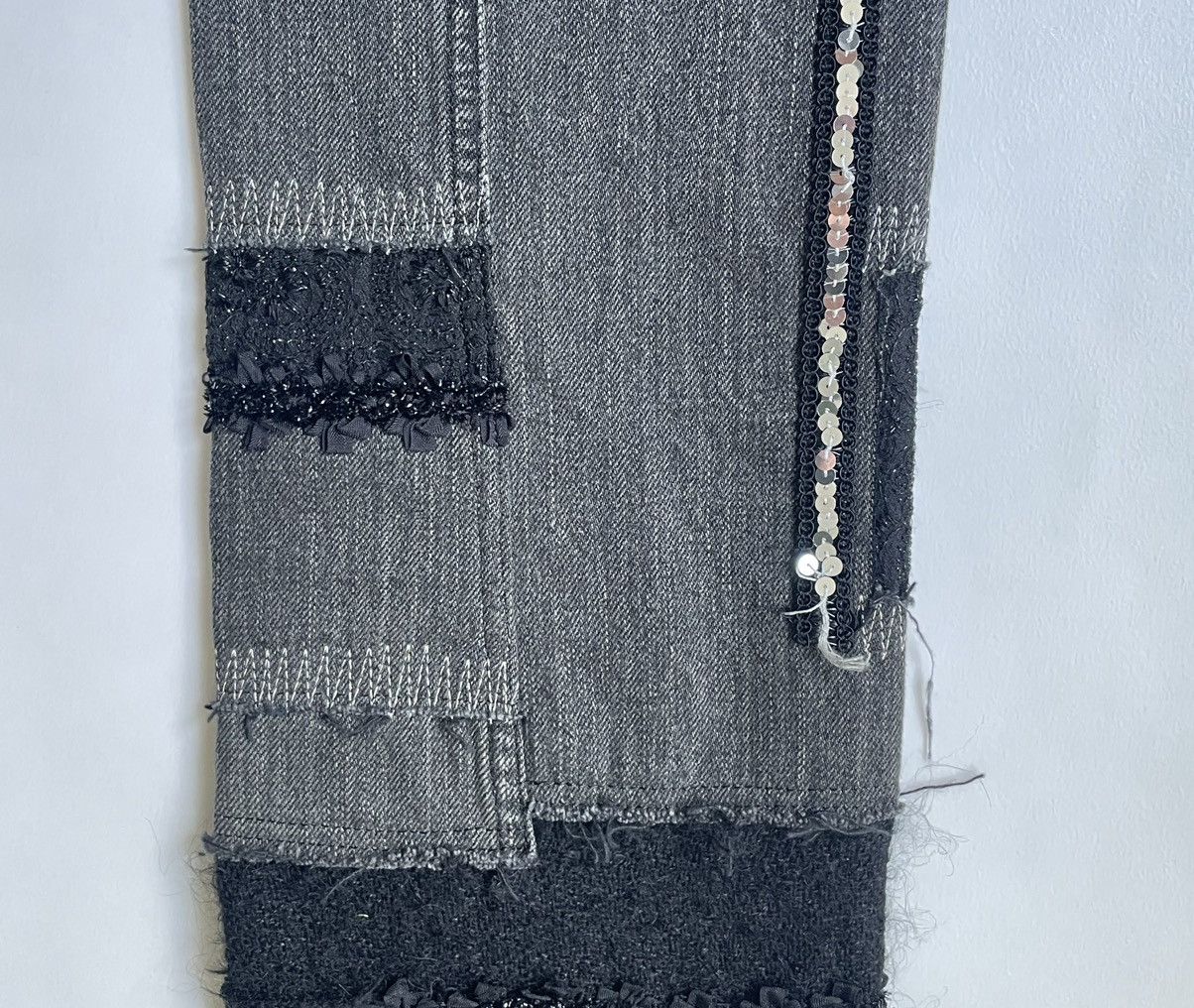 Comme des Garcons A/W 14 Distressed Patchwork Jeans Size 28" / US 6 / IT 42 - 20 Thumbnail