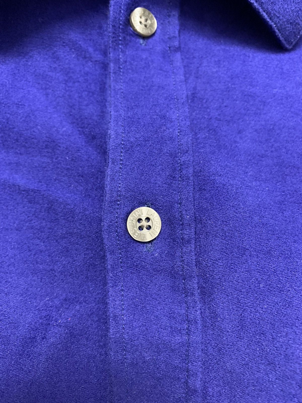 Yves Saint Laurent Yves Saint Laurent YSL overshirt shirt velour M sz Size US M / EU 48-50 / 2 - 5 Thumbnail