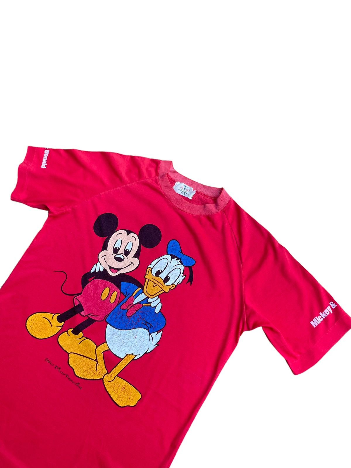 Disney Vintage Mickey & Donald Raglan Tshirt Size US S / EU 44-46 / 1 - 2 Thumbnail