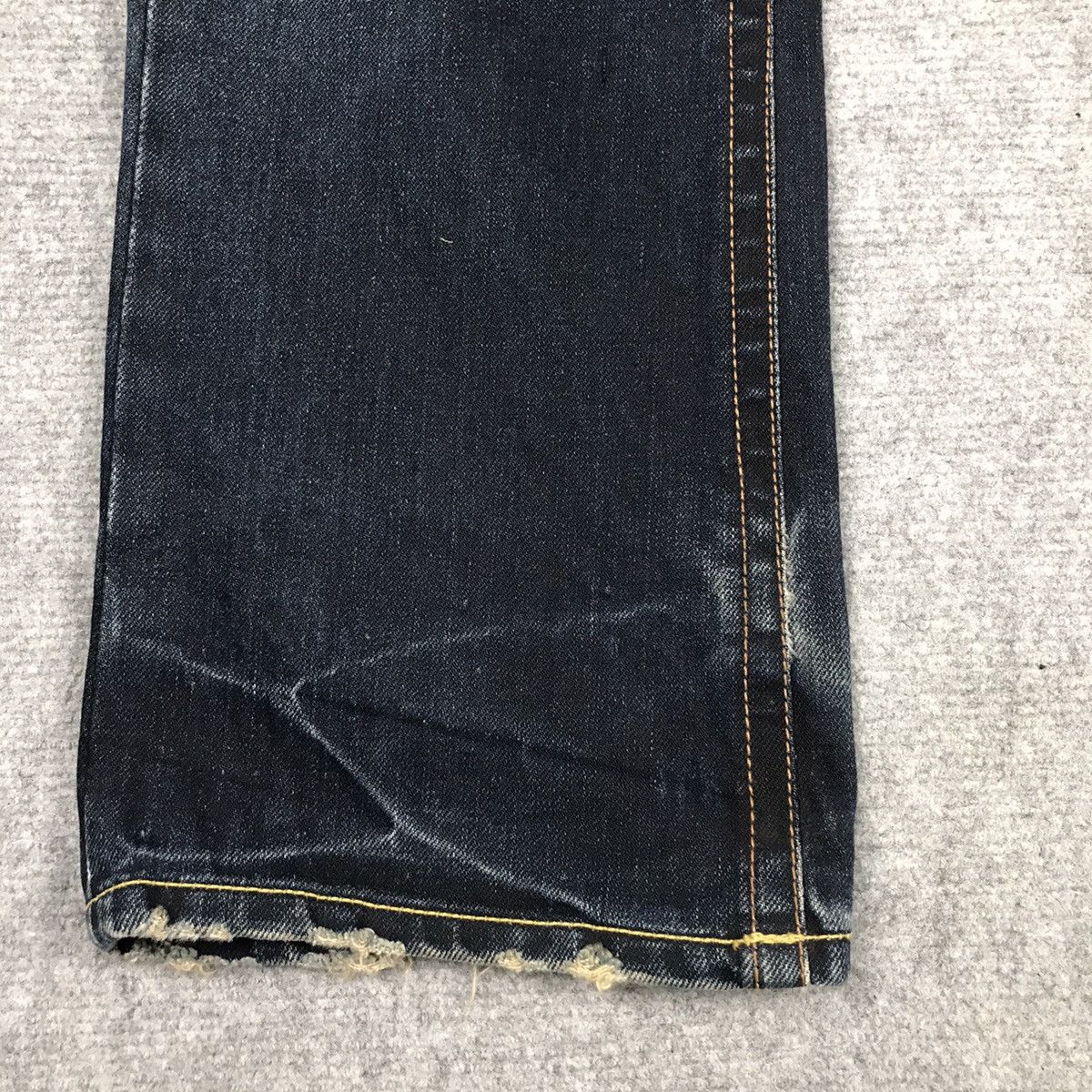 Japanese Brand × TROVE RIPPED DISTRESSED💀BLUE FADED TROVE DENIM PANTS Size US 33 - 5 Thumbnail