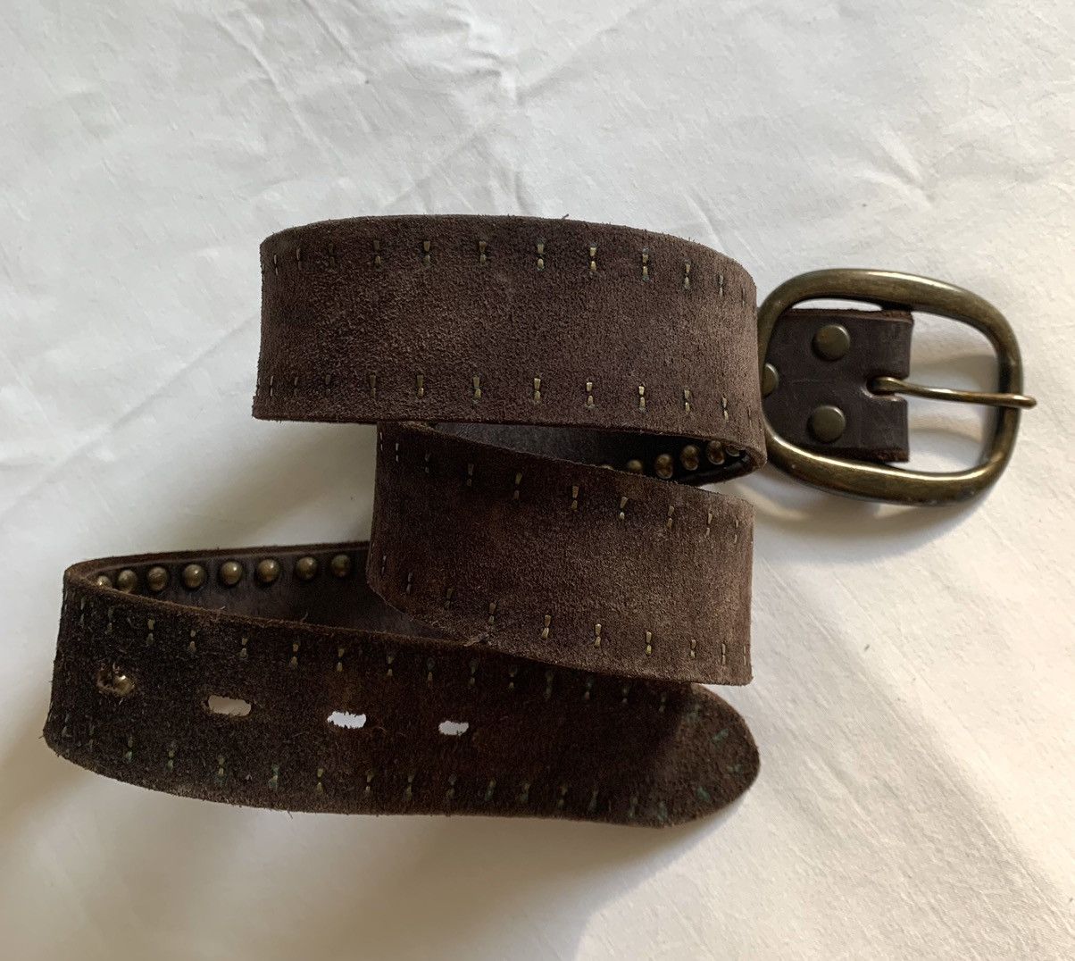 Japanese Brand Sick🔥Unbrand Studded Leather Belt (Punk Style) Size ONE SIZE - 5 Thumbnail
