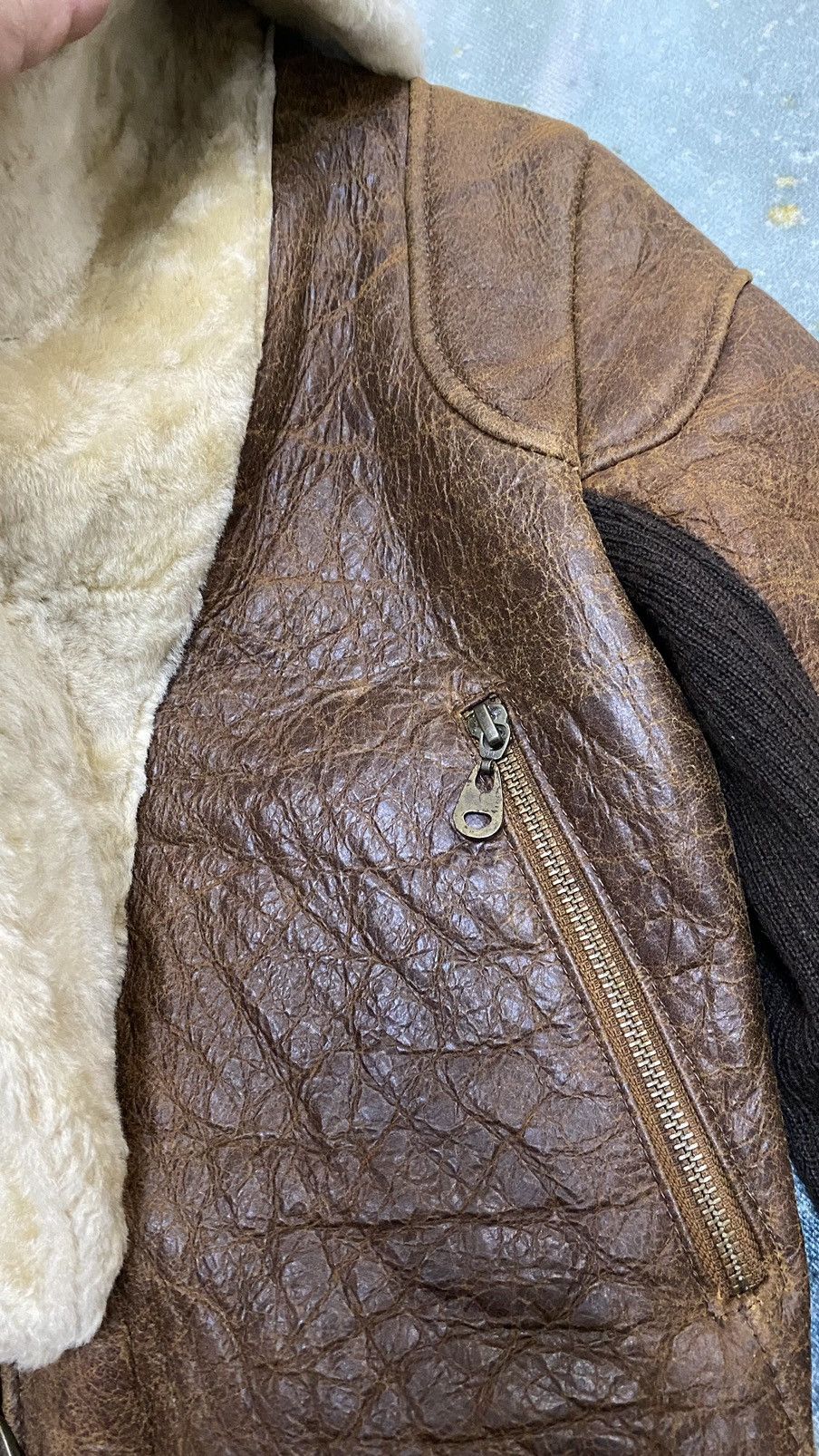 Vintage Doma Sheepskin Shearling Cropped Jacket Size S / US 4 / IT 40 - 16 Thumbnail