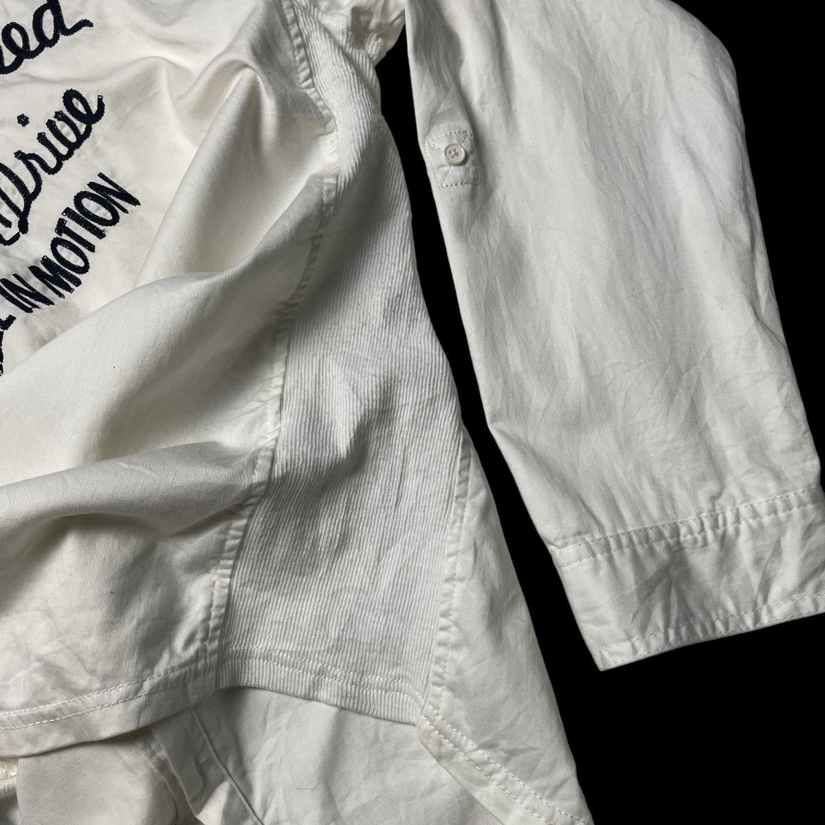 Seditionaries 🇯🇵 SEMANTIC DESIGN EMBROIDERED SPELL OUT BUTTON UP SHIRT Size US XL / EU 56 / 4 - 7 Thumbnail