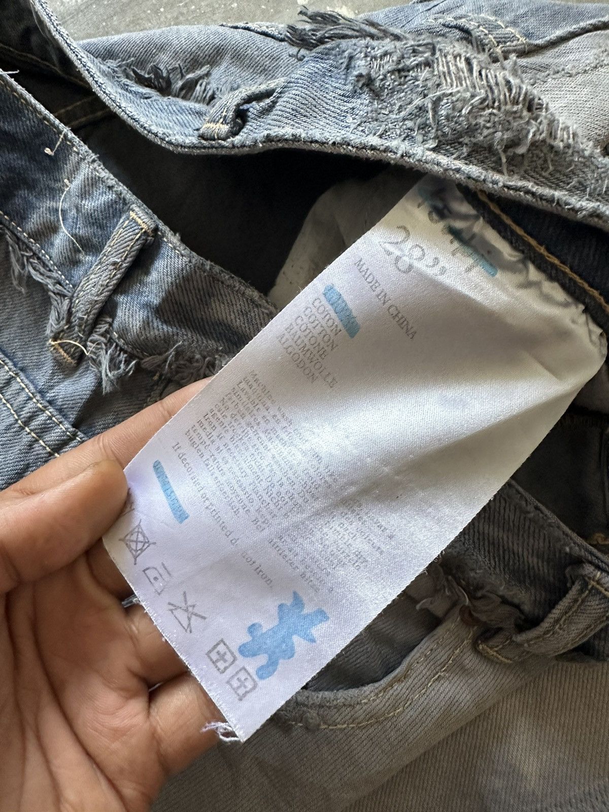 Ksubi Ksubi Distressed Mini Skirt Y2k Style denim Size 28" / US 6 / IT 42 - 8 Thumbnail