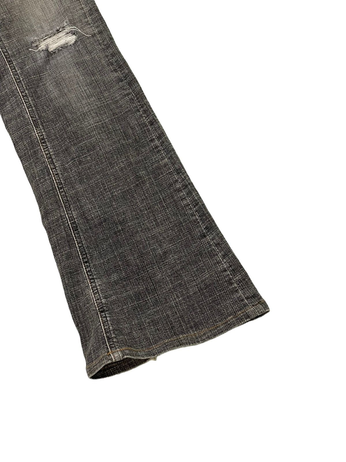 Japanese Brand Flare Jeans Ideo Japan Distress Stretch Boot Cut 6🟦1 Size US 31 - 4 Thumbnail