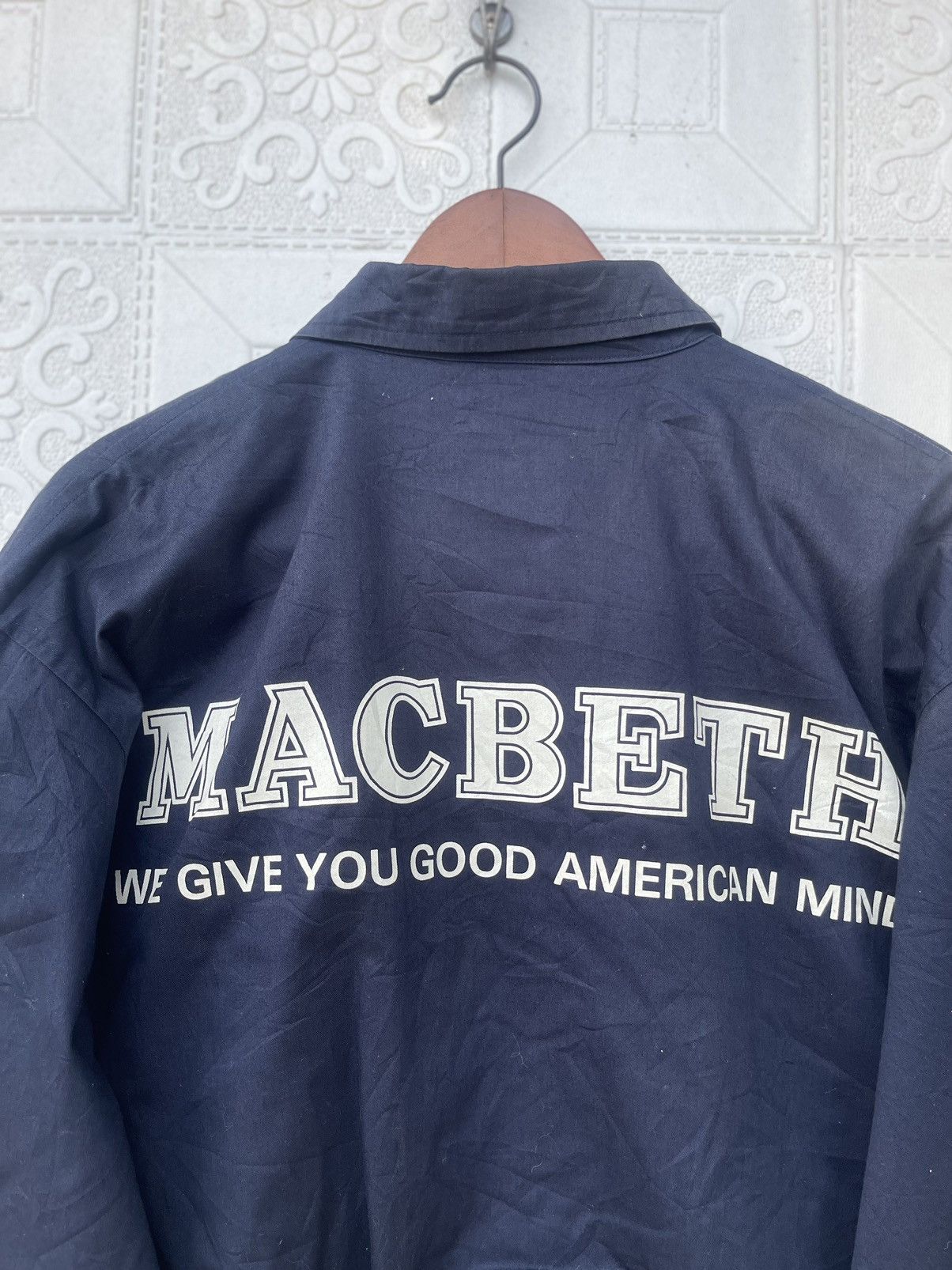 Japanese Brand × Macbeth × Vintage Vintage Macbetth Bomber Jacket (Sleeve Faded) Size US L / EU 52-54 / 3 - 4 Thumbnail