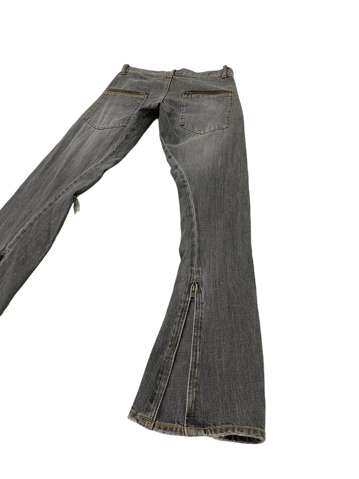 Japanese Brand Flare Jeans Klein Plus Homme Distress Slim Boot Cut 5🟦9 Size US 29 - 14 Thumbnail
