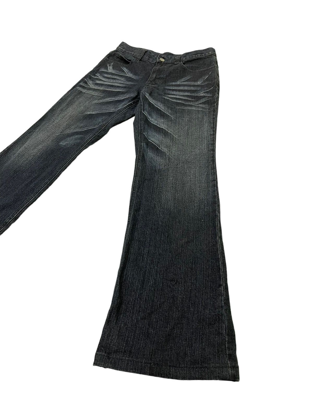Japanese Brand Flare Jeans A.S.M Clawmark Stretch Boot Cut 5🟦8 Size US 29 - 3 Thumbnail