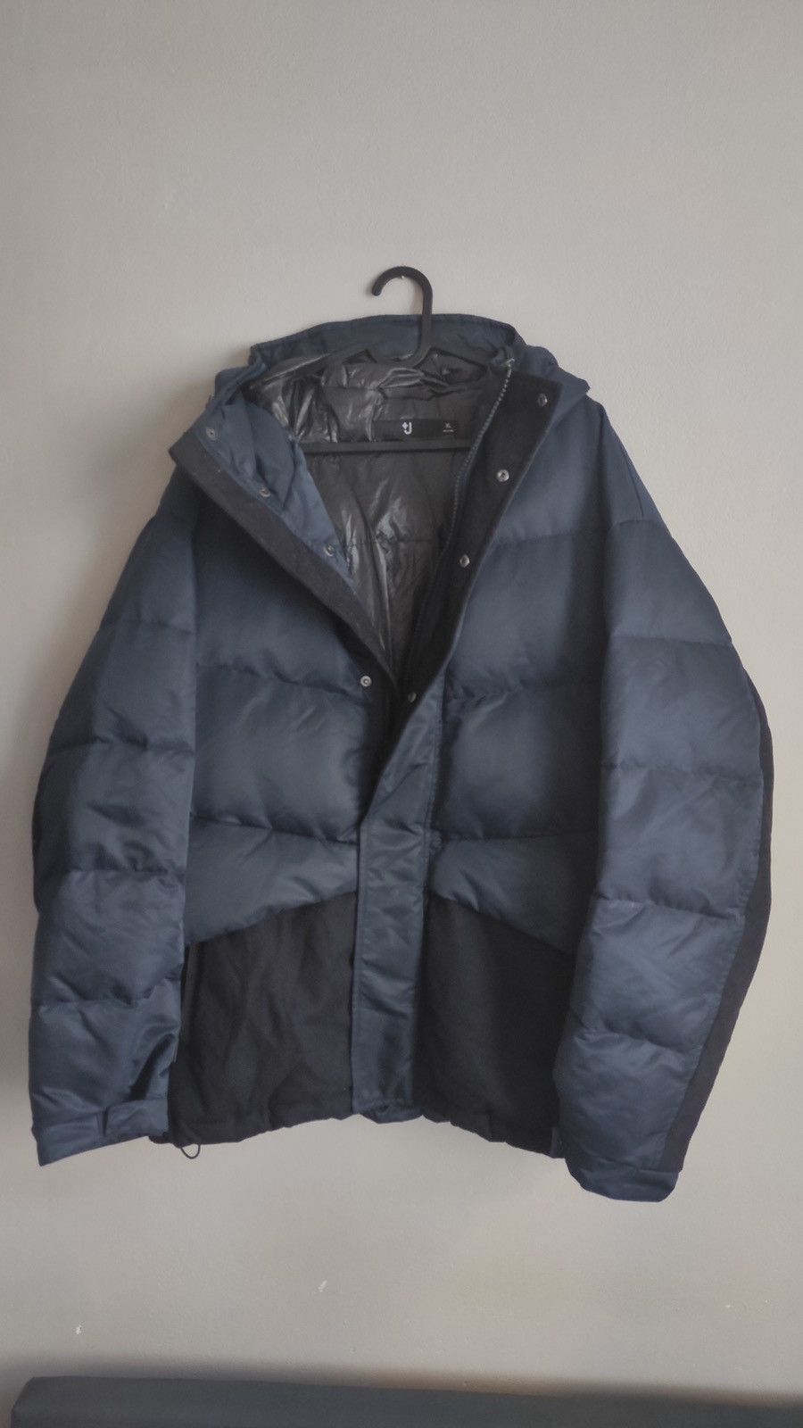 image of Jil Sander + Uniqlo Down Puffer Jacket in Navy, Men's (Size XL)