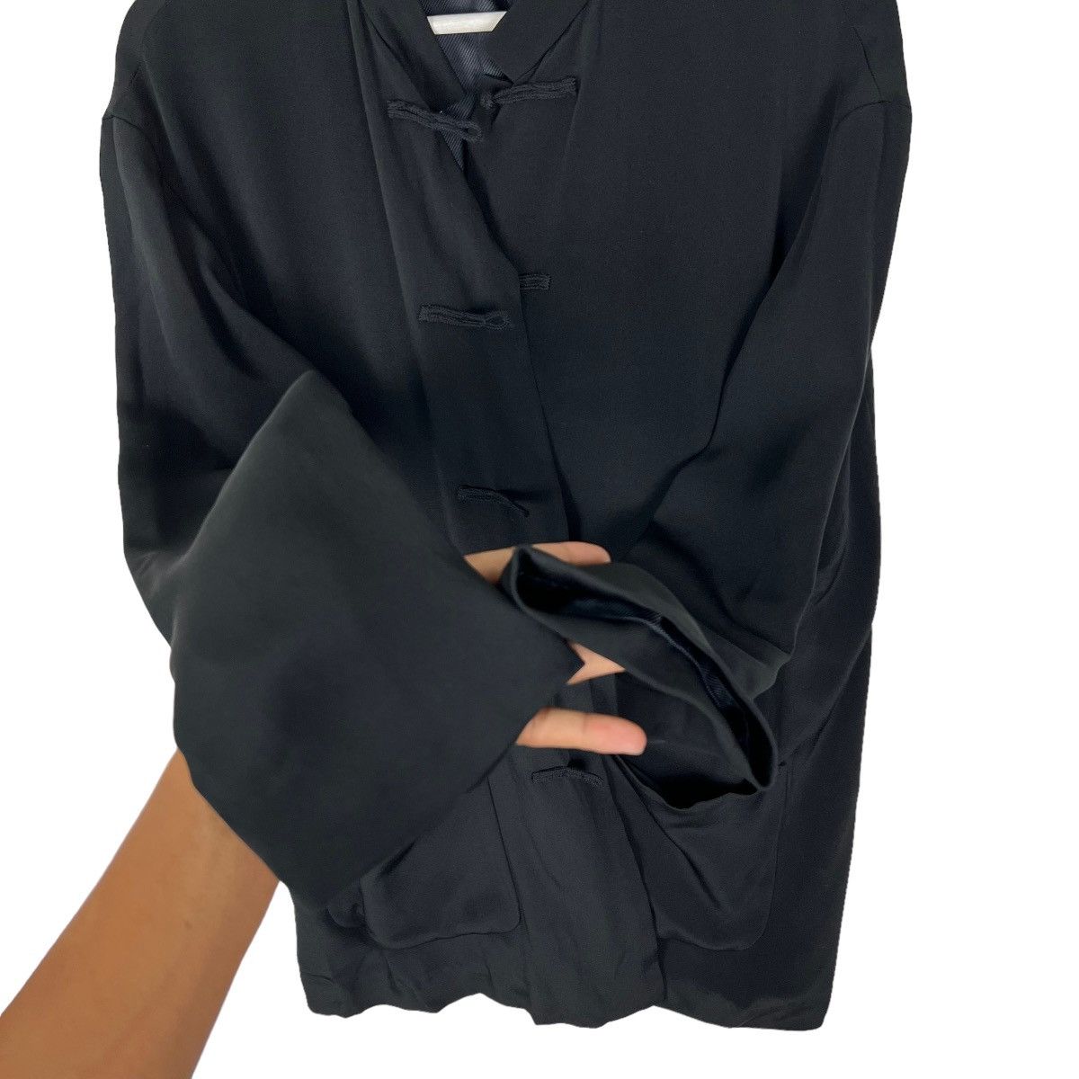 Yohji Yamamoto 💥 YS FOR MEN YOHJI YAMAMOTO SILK MANDARIN JACKET Size US L / EU 52-54 / 3 - 20 Thumbnail
