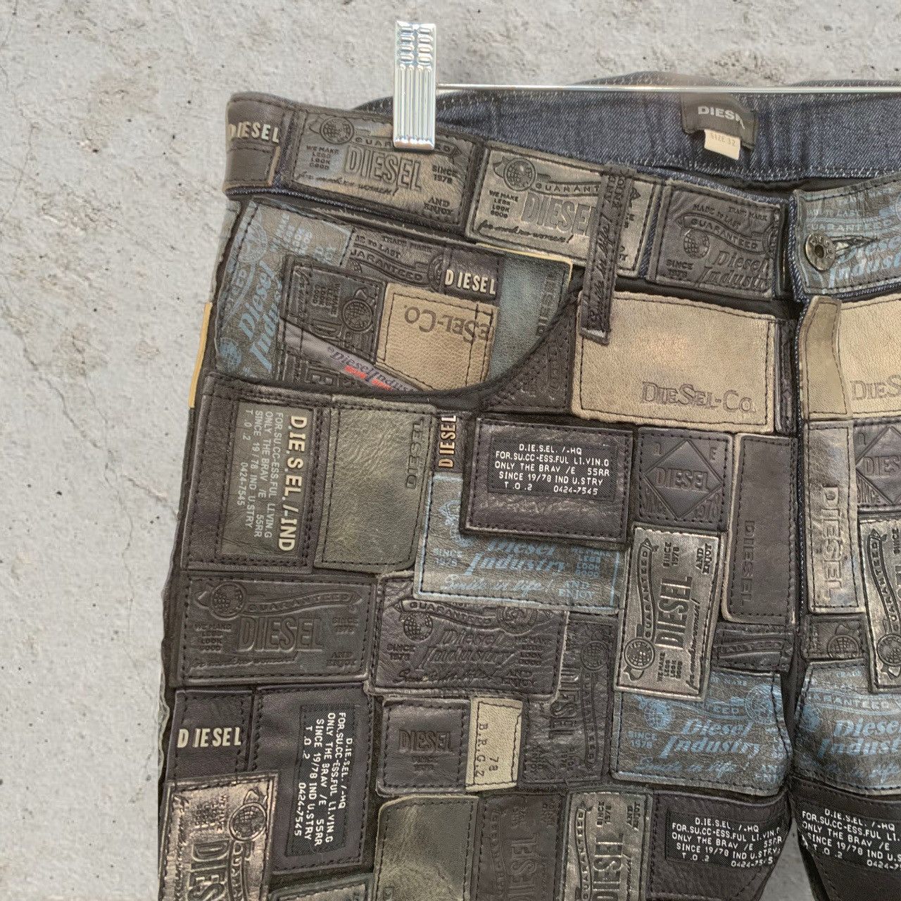 Diesel DIESEL Size 32 REBOOT Leather Patchwork Pants Size US 32 / EU 48 - 10 Thumbnail