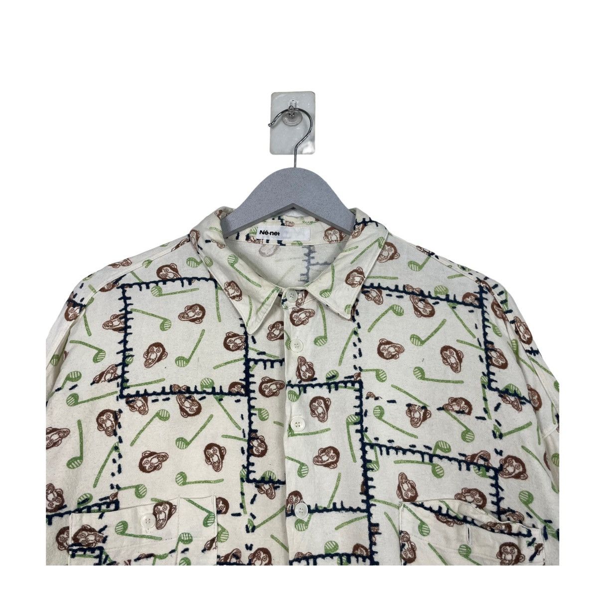 Issey Miyake × Japanese Brand × Ne-Net 🔥NENET JAPAN SLEEP PYJAMAS BUTTON SHIRT Size L / US 10 / IT 46 - 4 Thumbnail