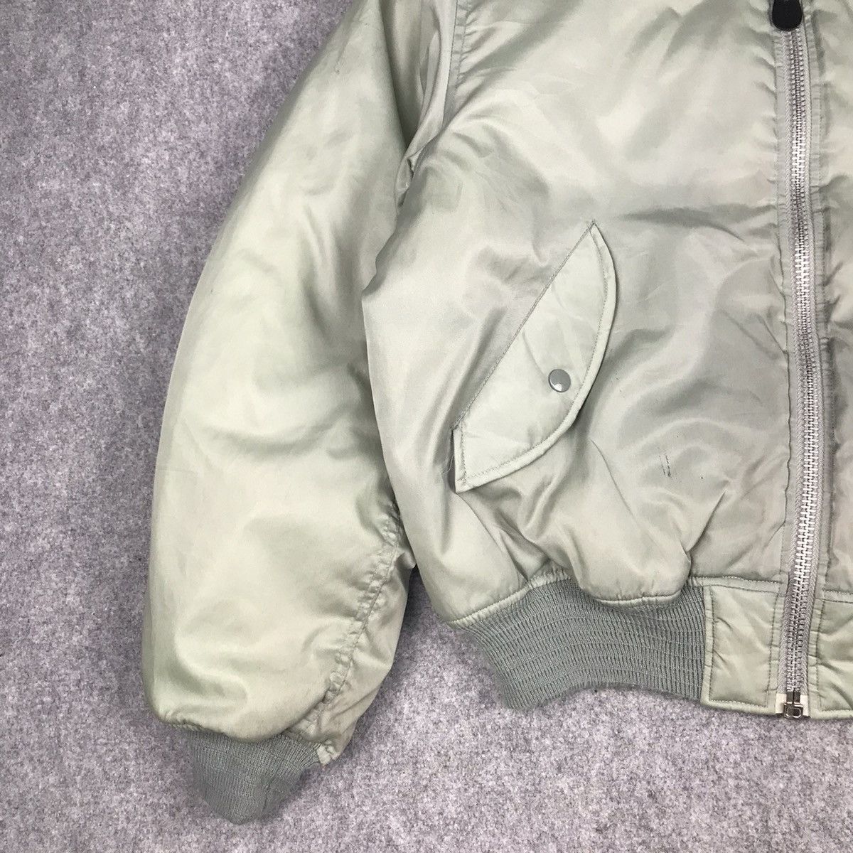 Japanese Brand BOMBER YAGI JACKET FLYER MA-1 FADED JACKET Size US M / EU 48-50 / 2 - 5 Thumbnail